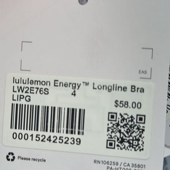 Lululemon Energy Longline Bra Medium Support, B–D Cups
Lip Gloss size 4 NWT pink - Picture 8 of 9